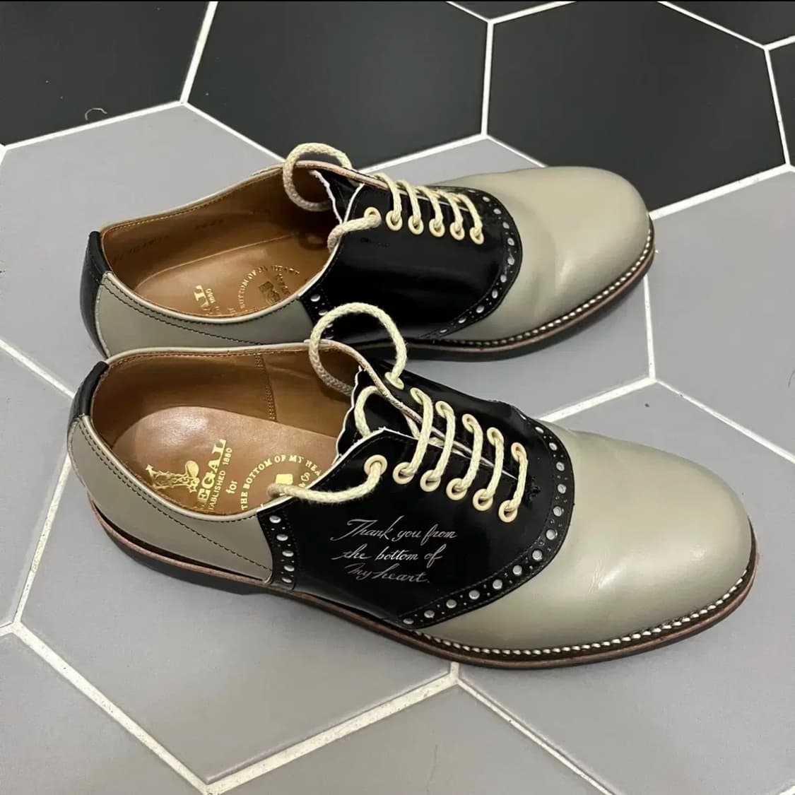 글래드핸드x리갈 새들슈즈 10주년 / 그레이x블랙 / 270 / 민트급 상품이미지2