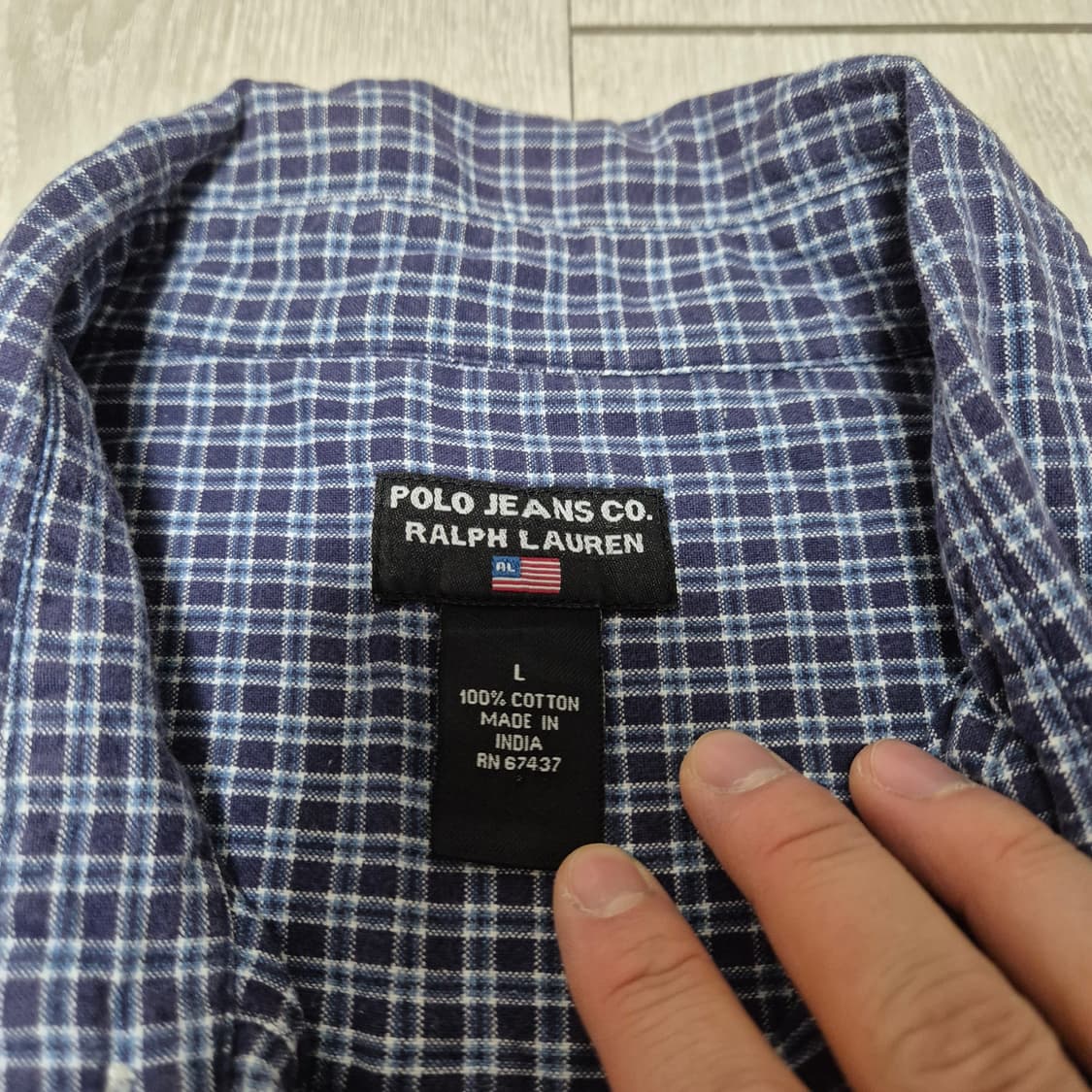 Polo Jeans 폴로 진스 체크셔츠 (L) 상품이미지2