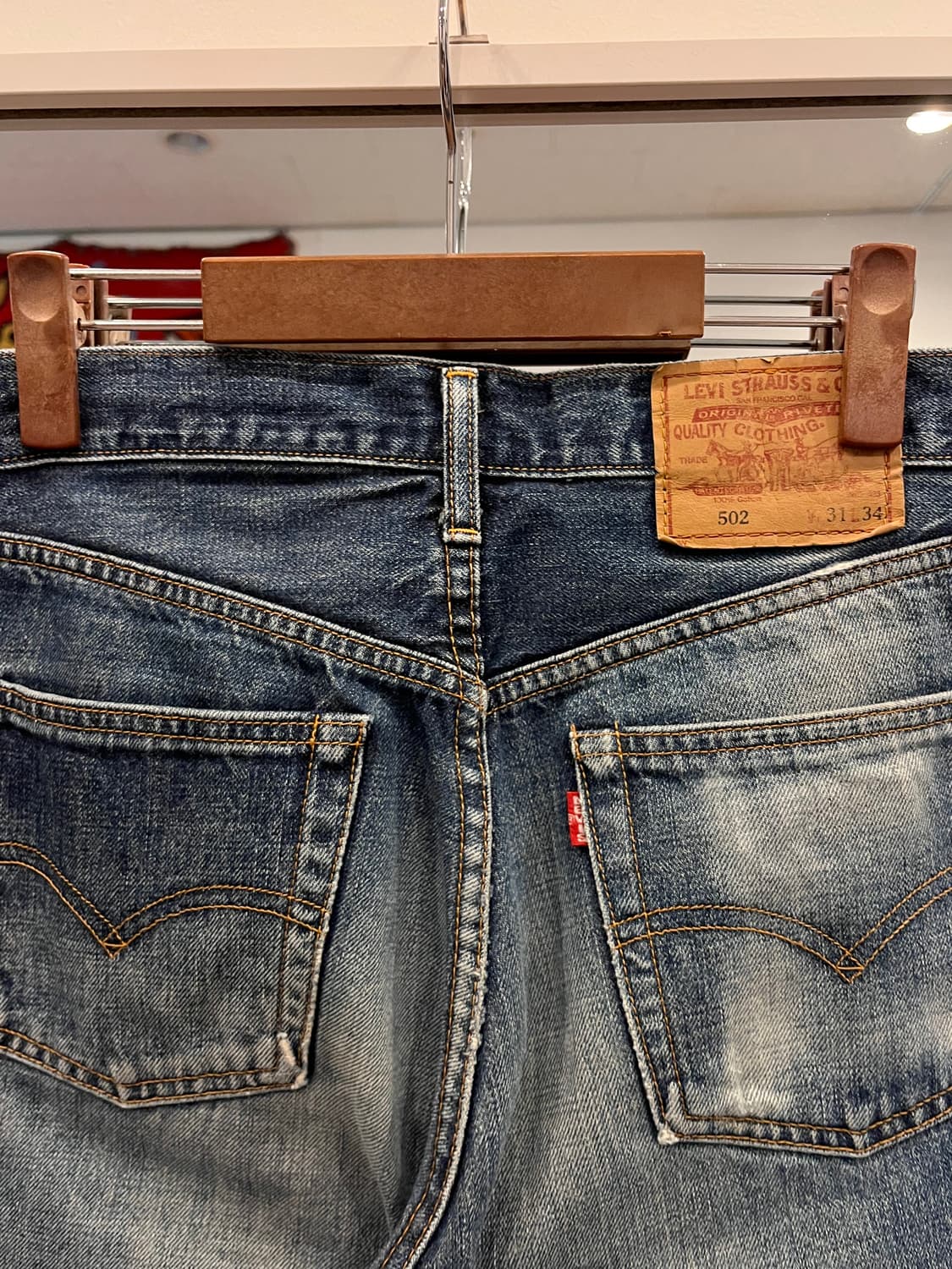 90s Levis 리바이스 502xx 셀비지 데님 팬츠 (Japan) 상품이미지5