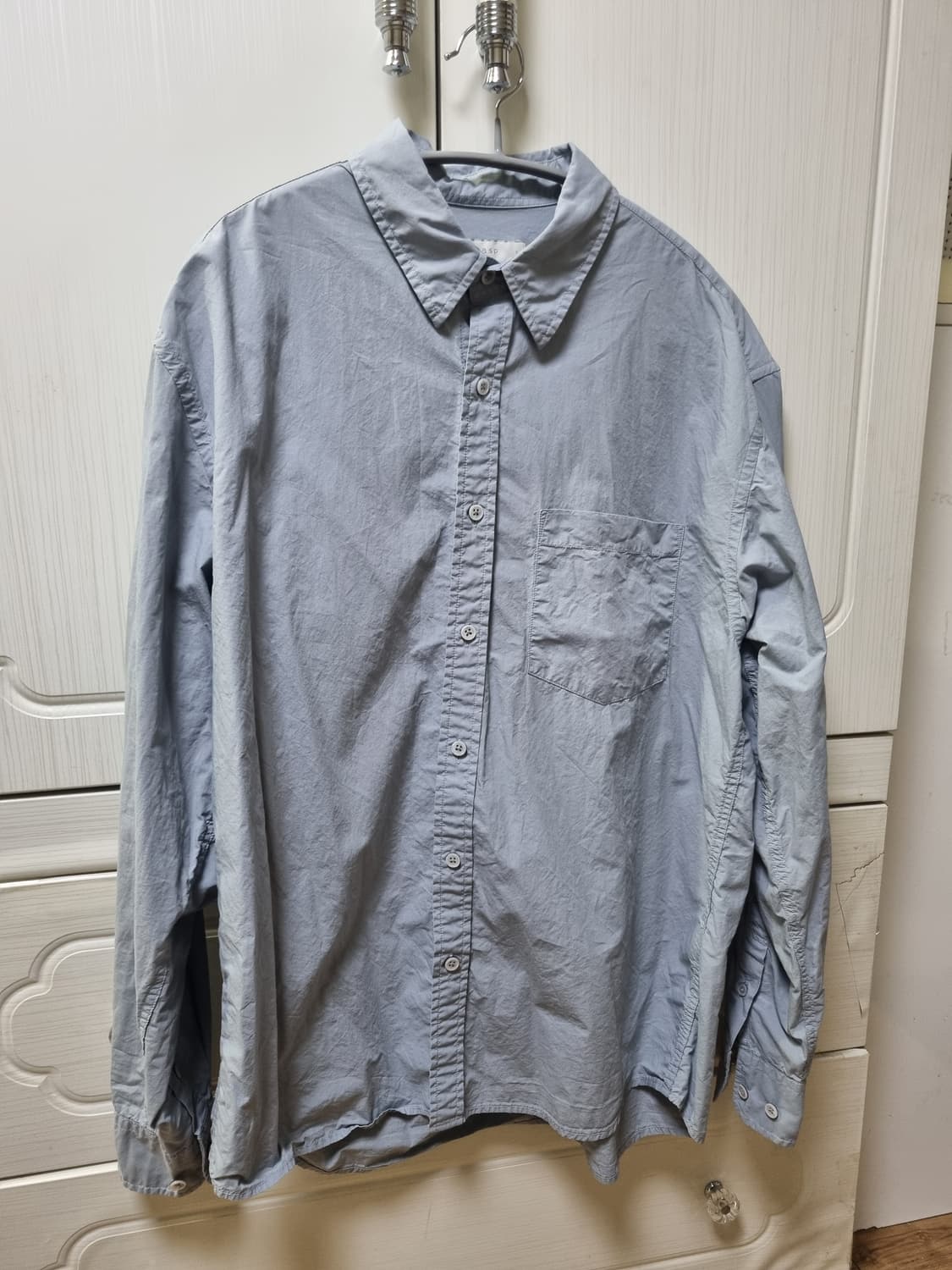 애습 스테디 셔츠 - 페일 블루 s사이즈 상품이미지2