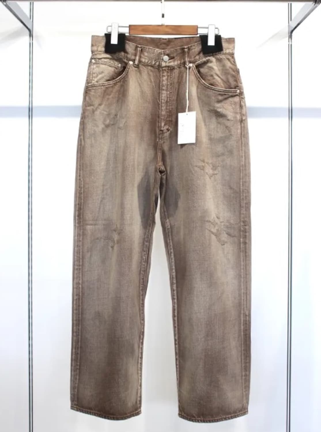 안셀름 테이퍼드 데님진 24fw 한정컬러 브라운 3 상품이미지1
