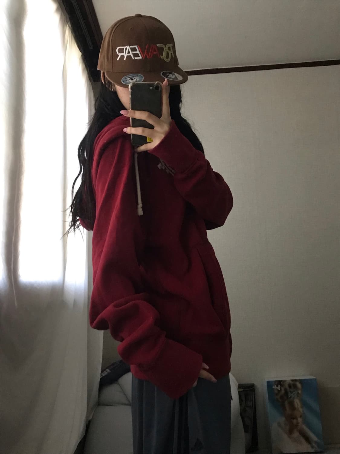 아베크롬비 딥레드 후드집업 상품이미지4