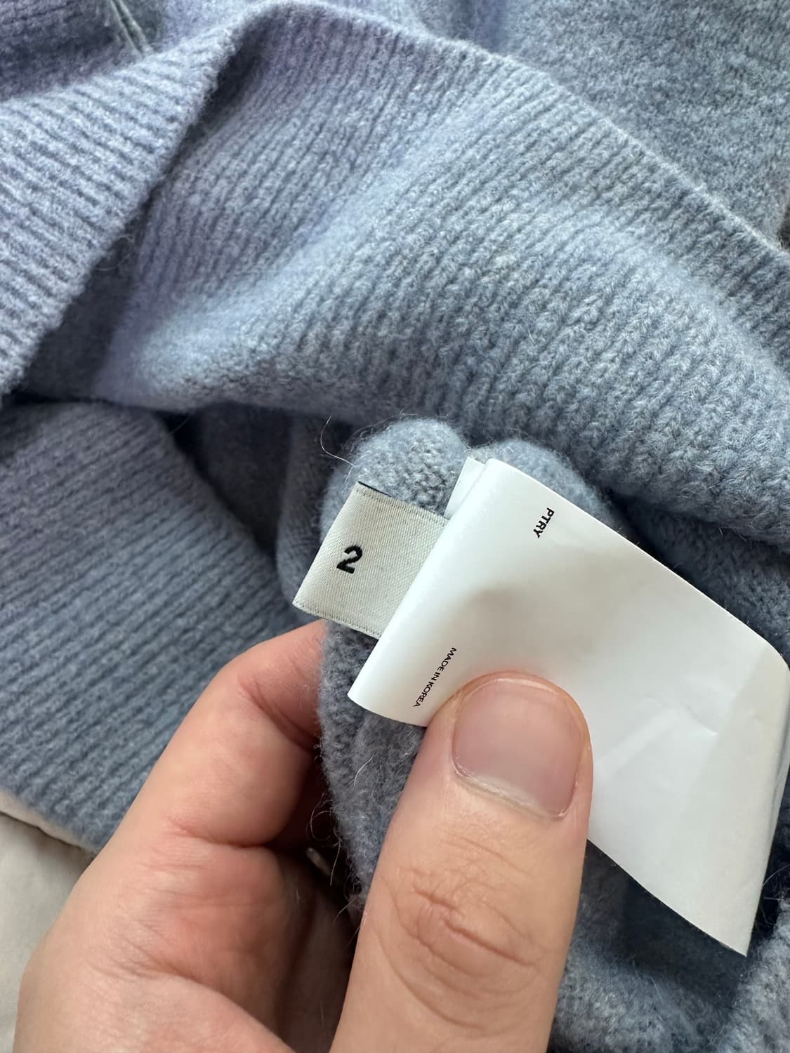 21fw 포터리 컴포트 크루넥니트 아이스그레이 2사이즈 상품이미지4