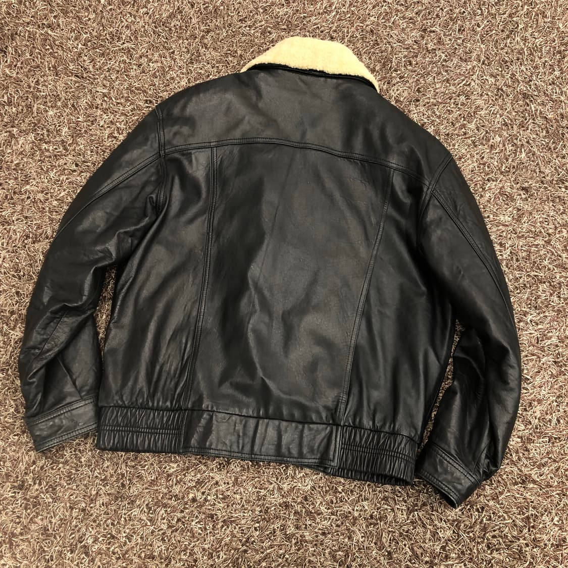 빈티지 가죽 봄버 리얼레더 레더 자켓 상품이미지4