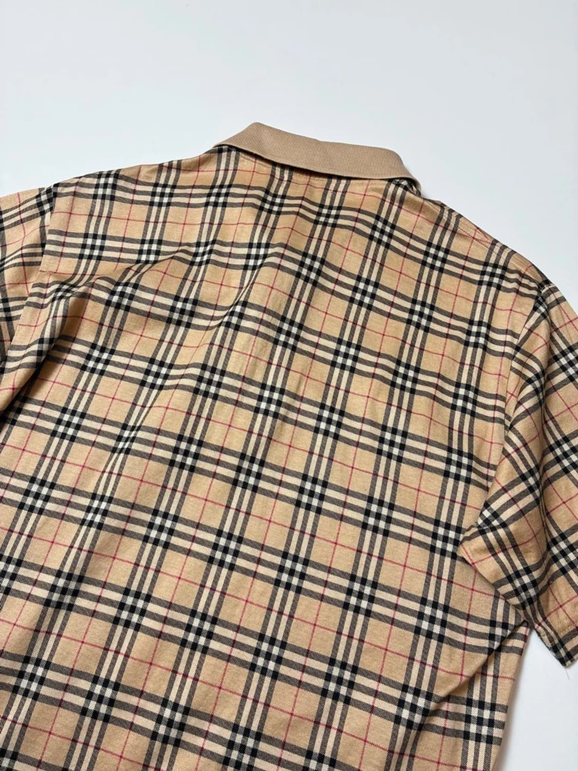 버버리 노바 체크 코튼 카라 반팔 티셔츠 PN9596 상품이미지5