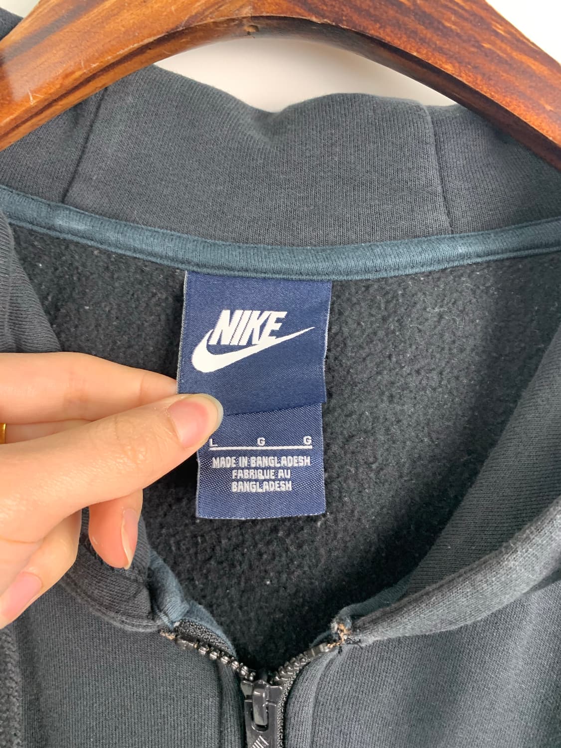 나이키 스우시 블랙 후드집업 상품이미지6