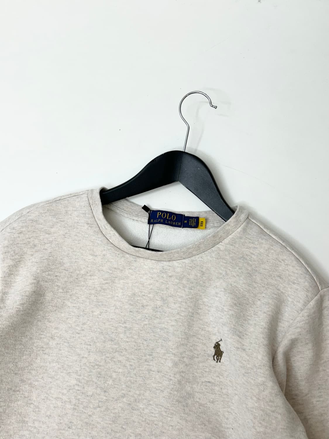 Polo 폴로 랄프로렌 오트밀 기모 맨투맨 상품이미지1