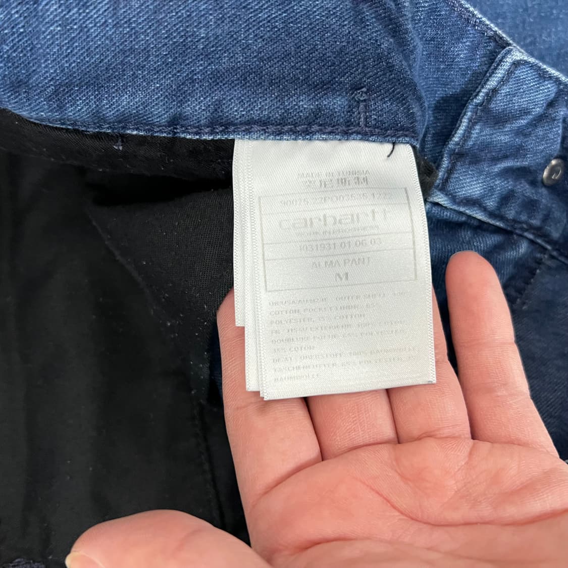 칼하트 WIP 세미와이드 알리마 배색 팬츠 상품이미지7