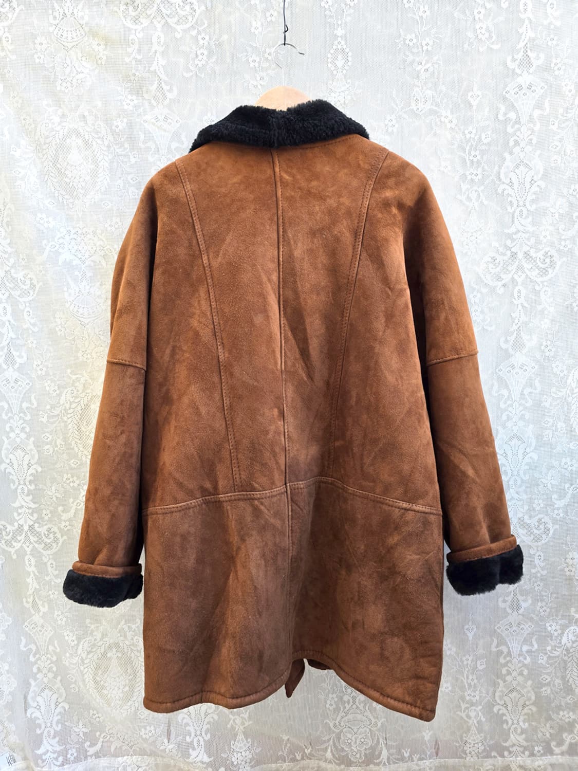 80-90s 빈티지 램스스킨 무스탕 코트 상품이미지5
