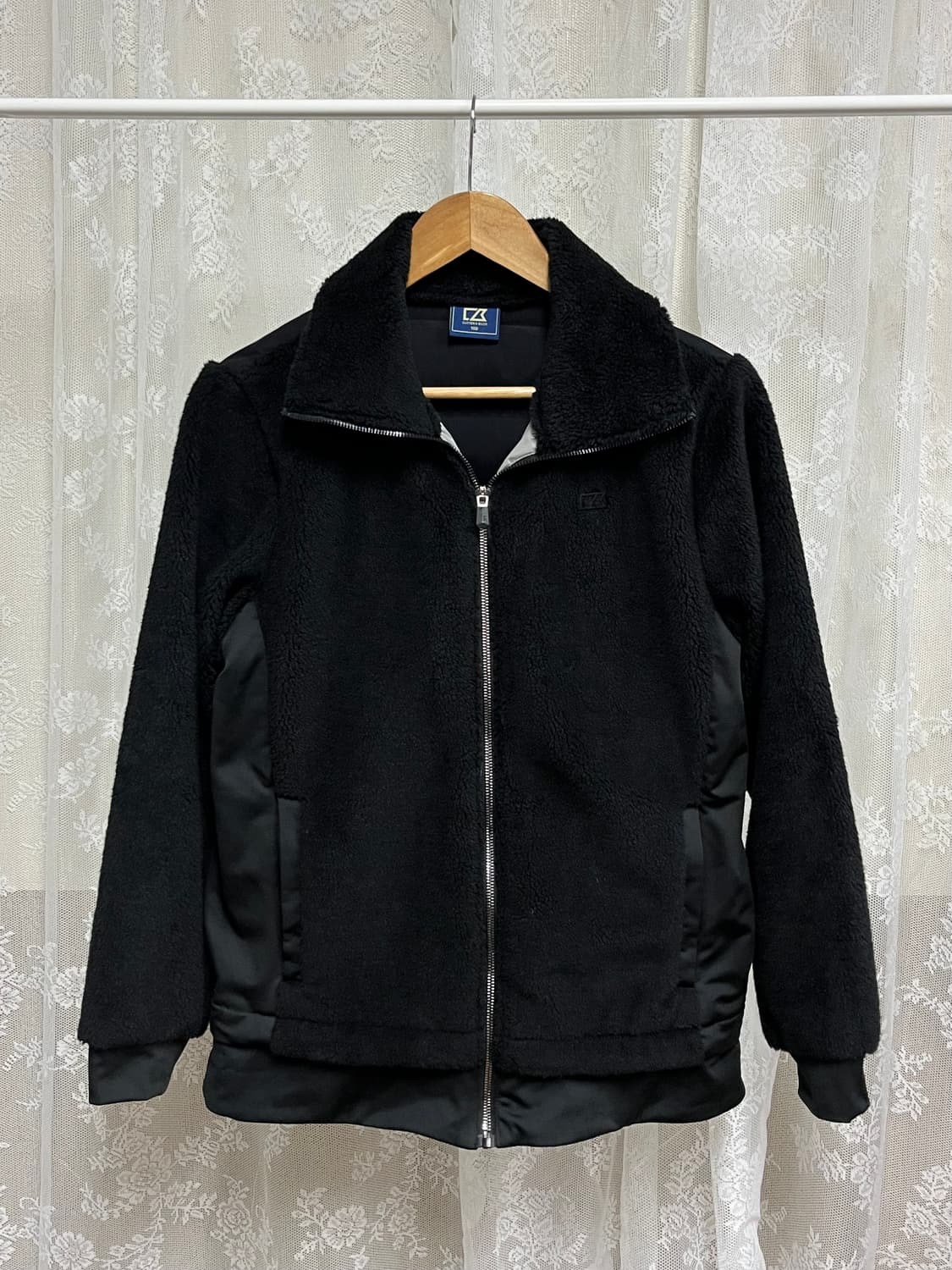 100) 커터앤벅 여성 구스다운 방풍 자켓 블랙 상품이미지1