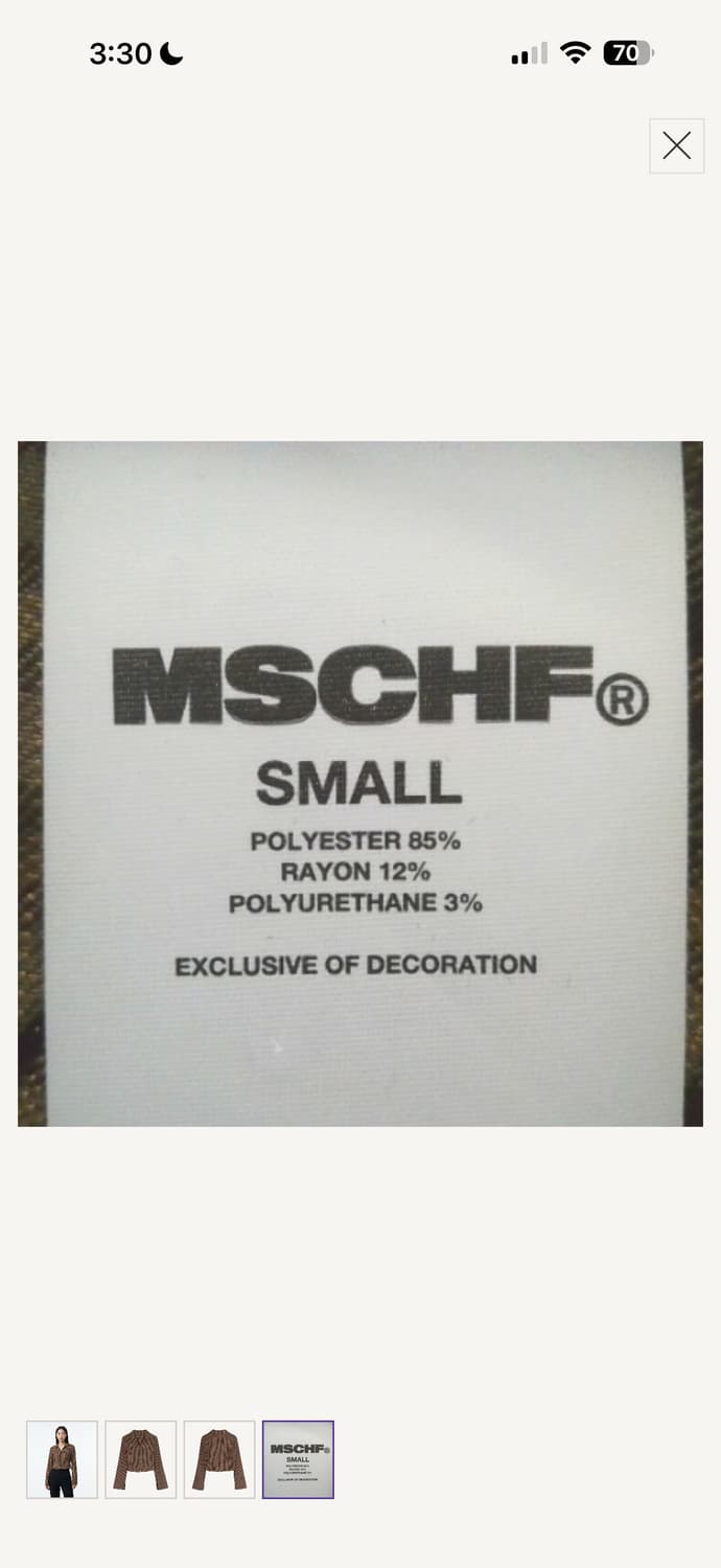 미스치프 체크셔츠 상품이미지3