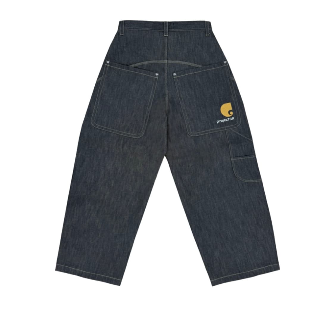 [3] 프로젝트 GR 레트로 배기 데님 팬츠 다크네이비 상품이미지1