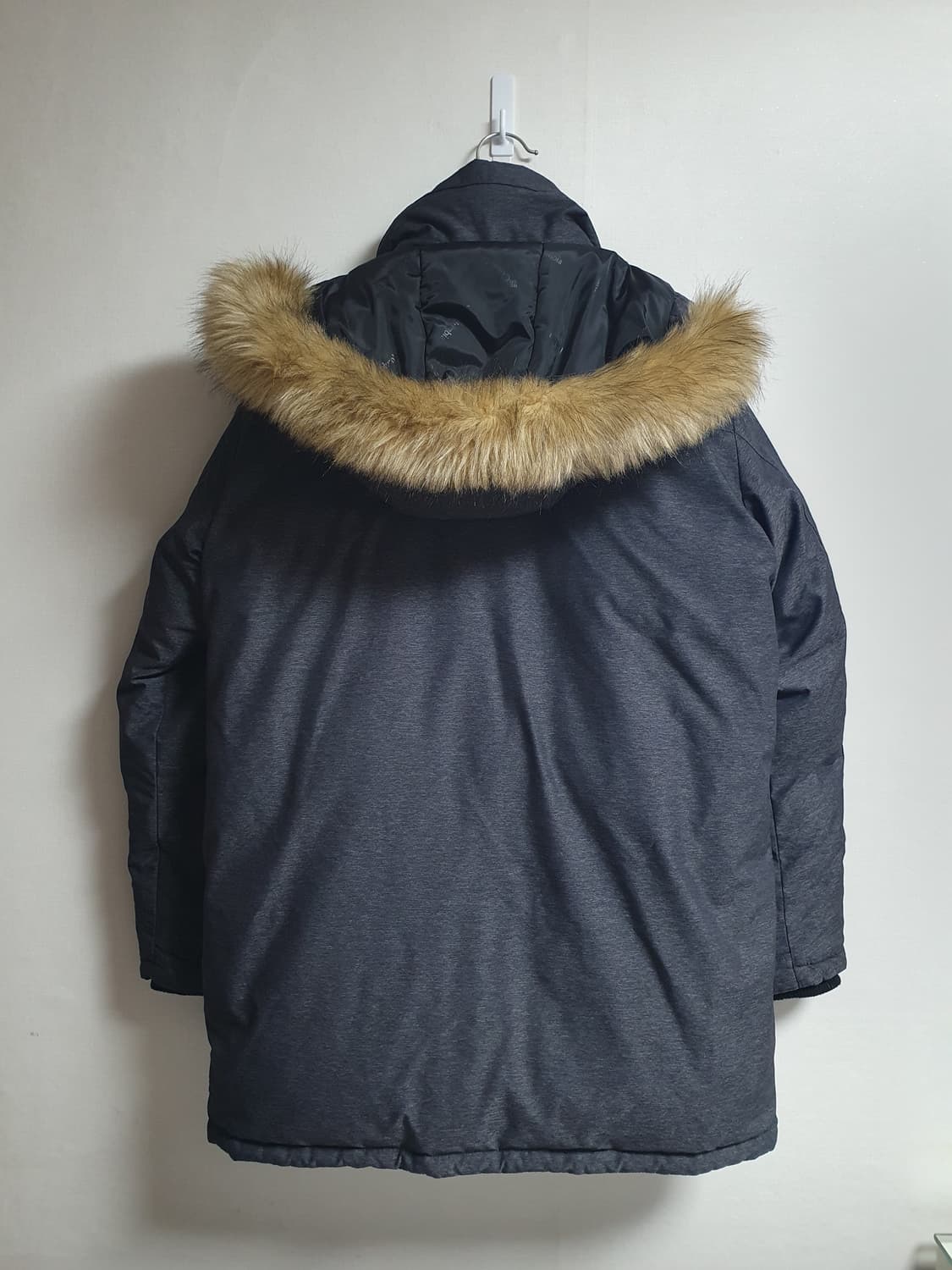 컬럼비아 헤비 덕다운 패딩 멜란지블랙 100 🧊🖤 상품이미지3