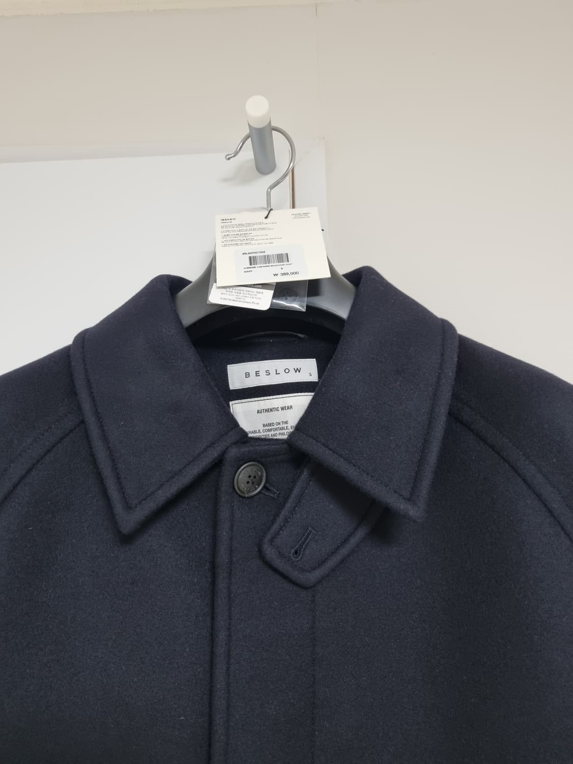 S) 비슬로우 발마칸 코트 네이비 상품이미지3