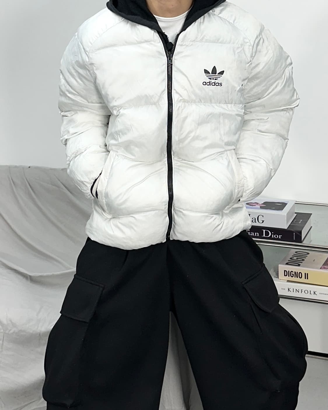 아디다스 슈퍼스타 리버시블 패딩 M 상품이미지4