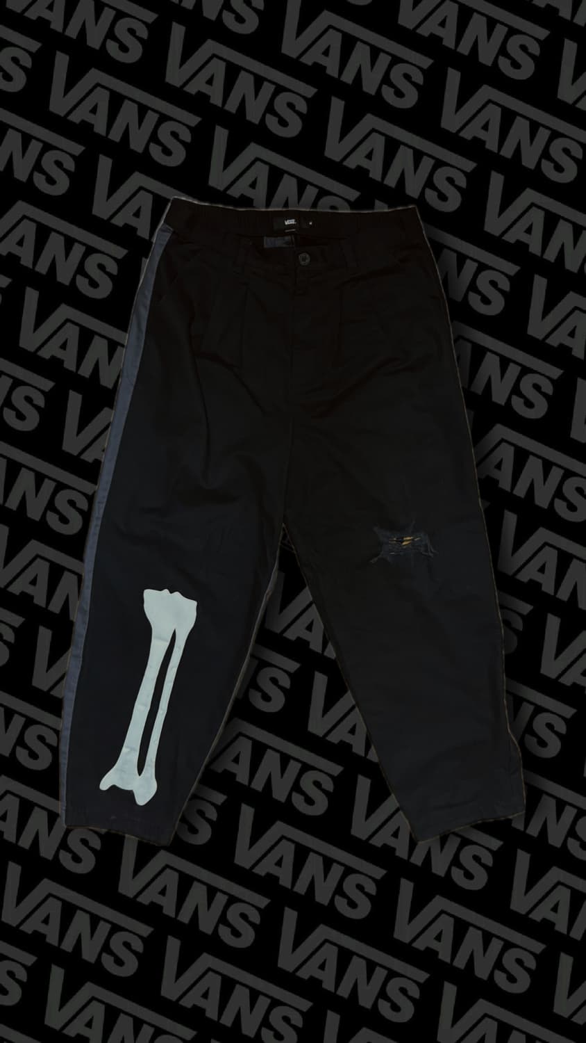 [Vans]반스 x 마크 사보타지 스켈레톤 팬츠 M 상품이미지1