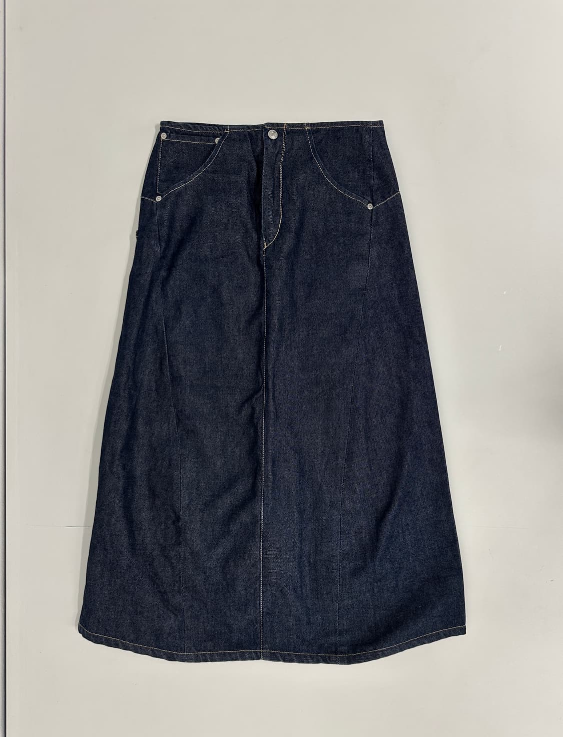 리바이스 엔지니어드 롱 데님 스커트 실측 26/27 상품이미지2
