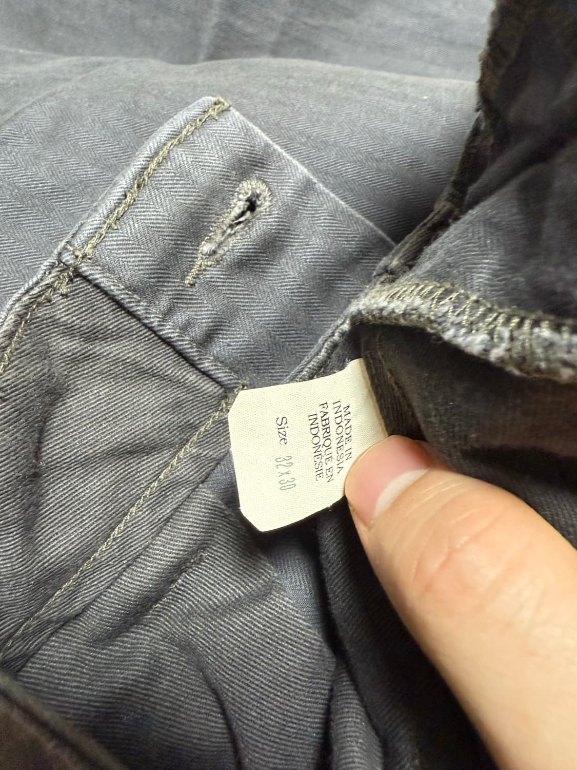 RRL 헤링본 필드 팬츠 블랙 32/30 상품이미지2