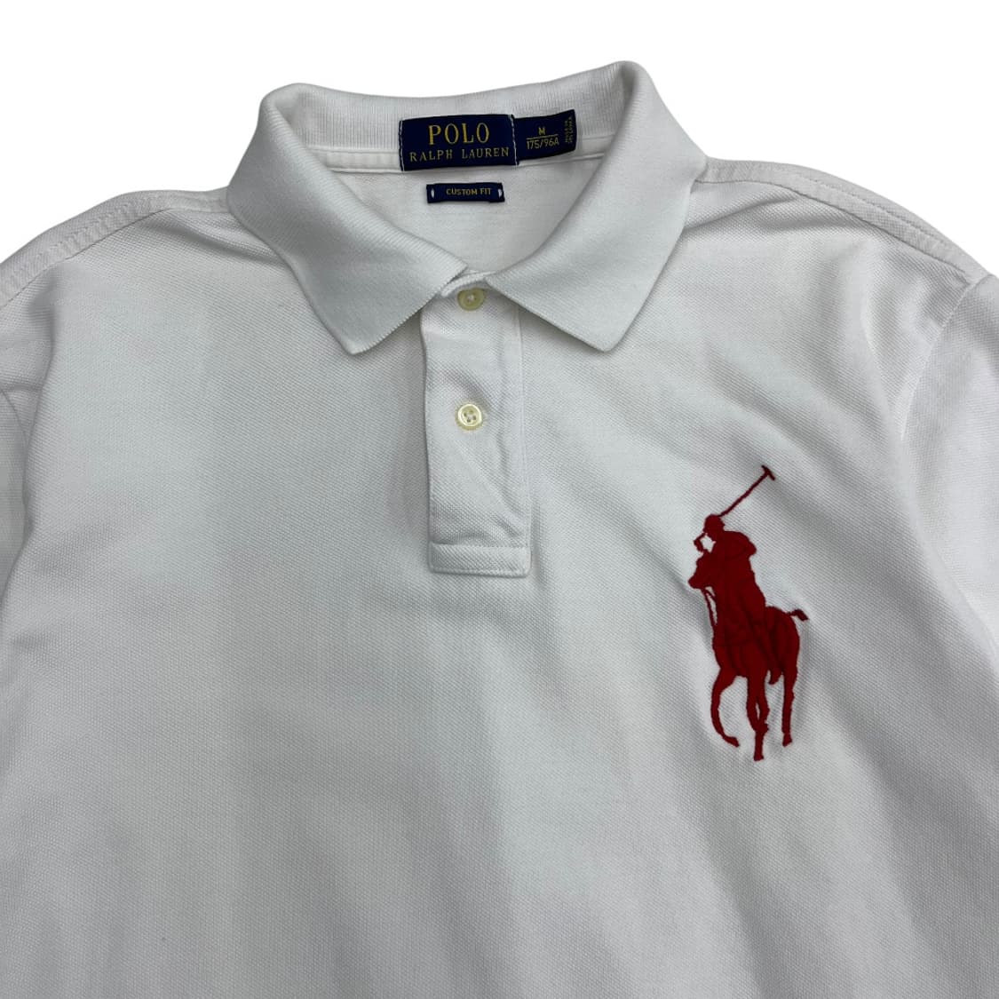 폴로 랄프로렌 빅포니 화이트 카라 반팔 M 상품이미지4