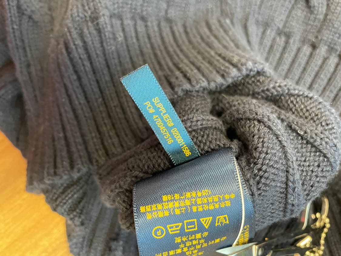 폴로 랄프로렌 케이블 니트 네이비 상품이미지7