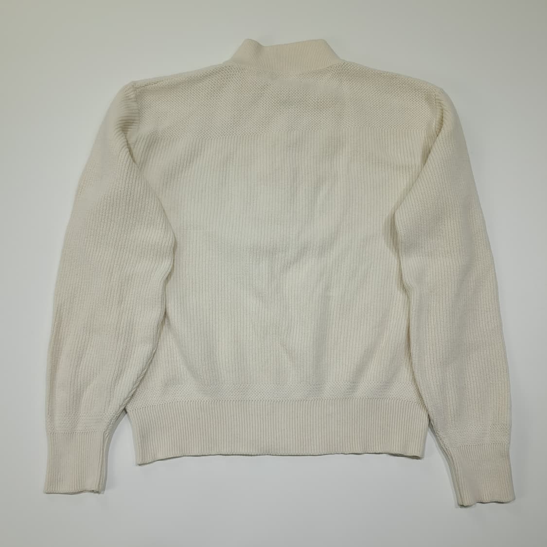 CL039 엘엘빈 미국판 80s그린라벨 믹스니트 아이보리 헨리넥 니트 상품이미지7