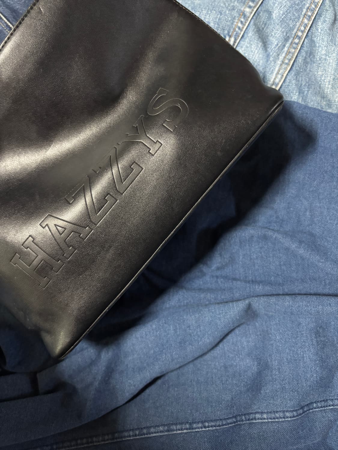 vintage hazzys leather shoulder bag 상품이미지9