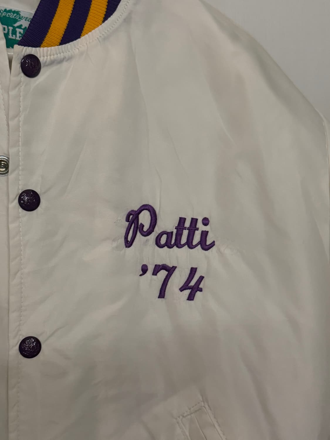 빈티지 화이트 스타디움 자켓 상품이미지6