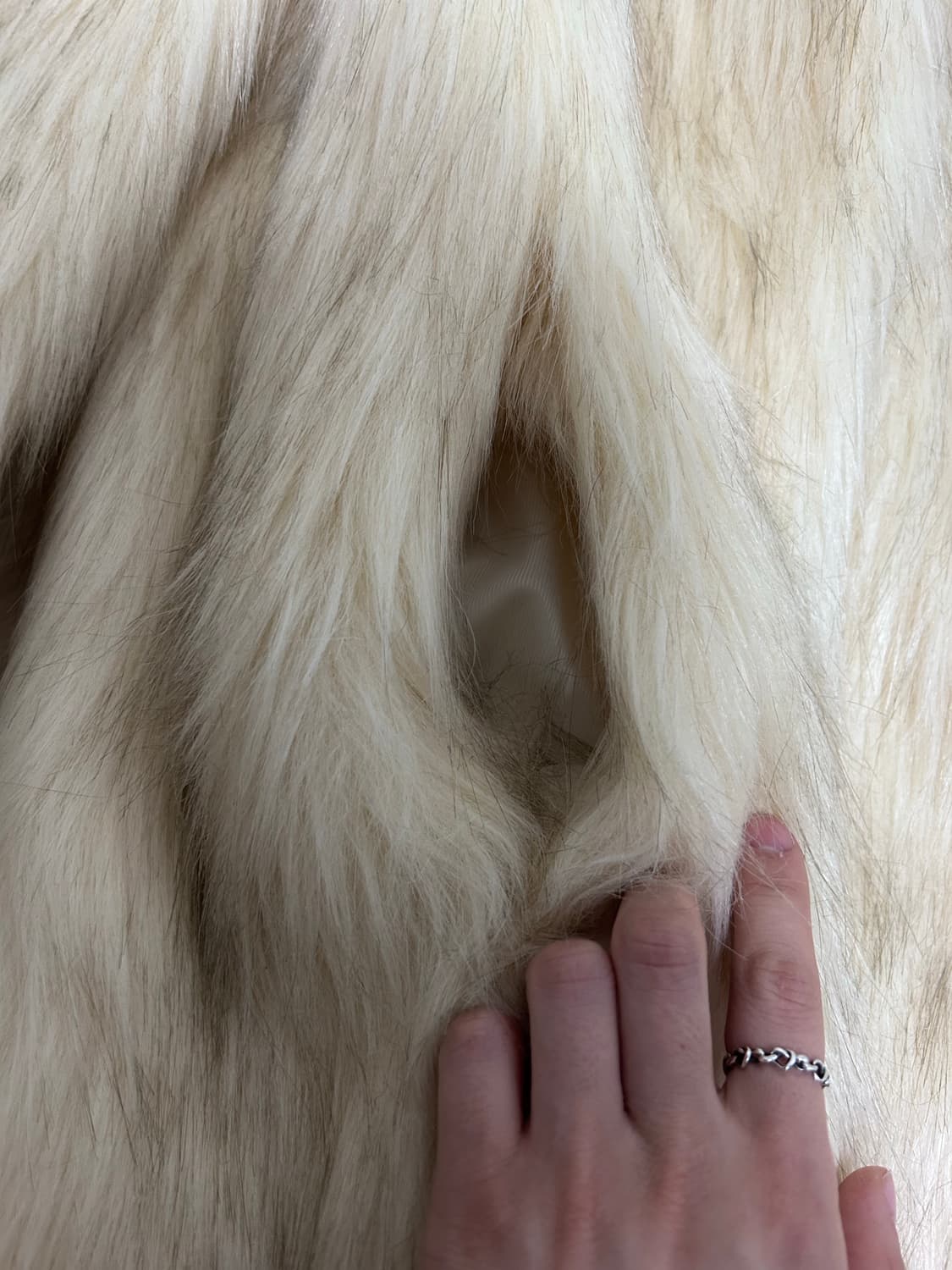 빈티지 무드 믹스퍼 장모 퍼 코트 판매합니다 상품이미지4