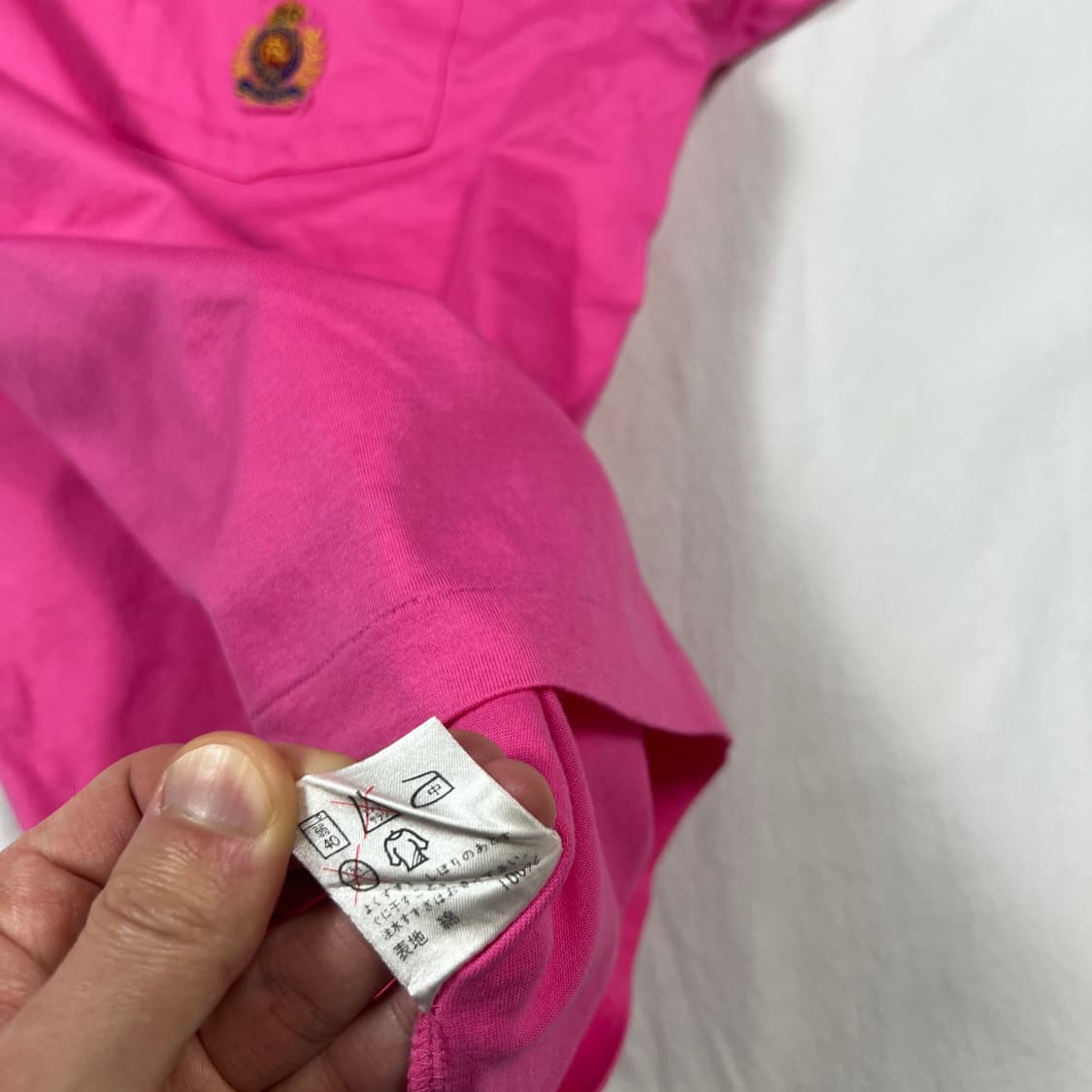 90’s 랄프로렌 ralph lauren 크레스트 로고 포켓 반팔티 상품이미지7