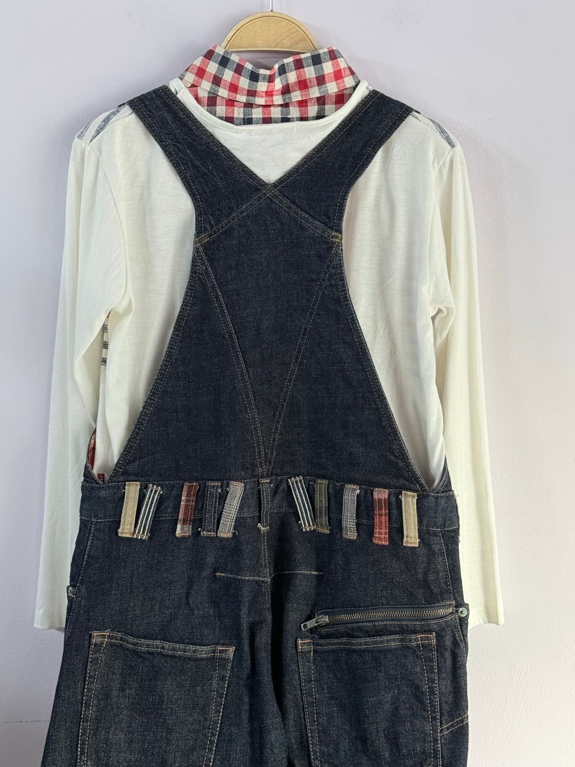 레드 포인트 멜빵바지🍒 상품이미지6