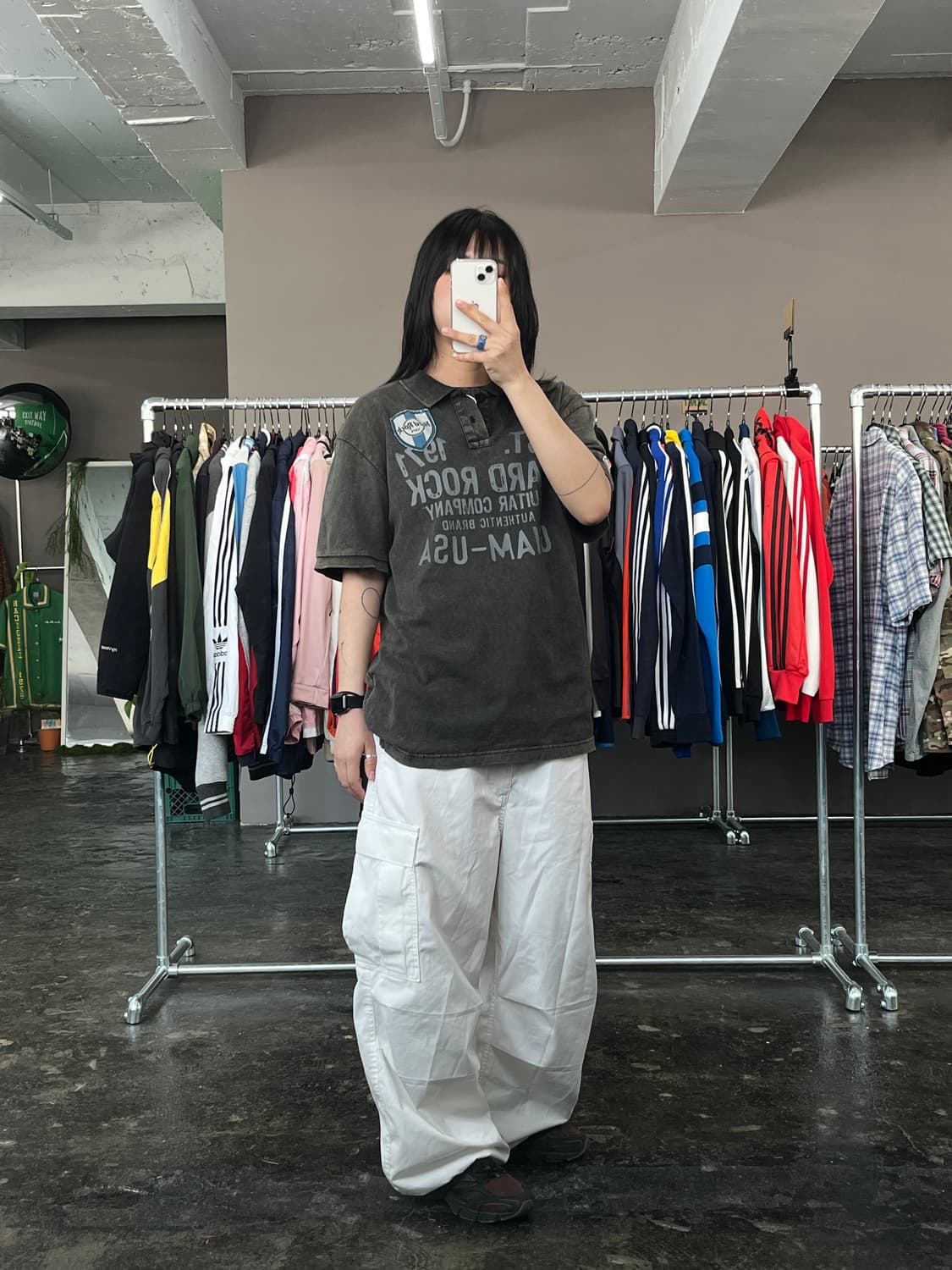 하드락카페 카라 반팔 티셔츠 상품이미지6