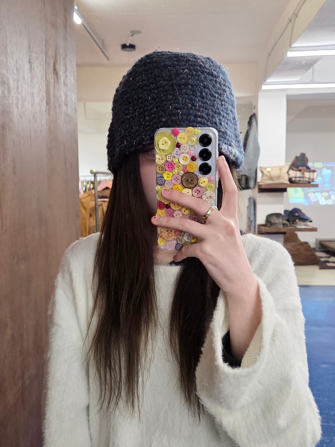 Handmade 뜨개질 버킷햇 상품이미지2