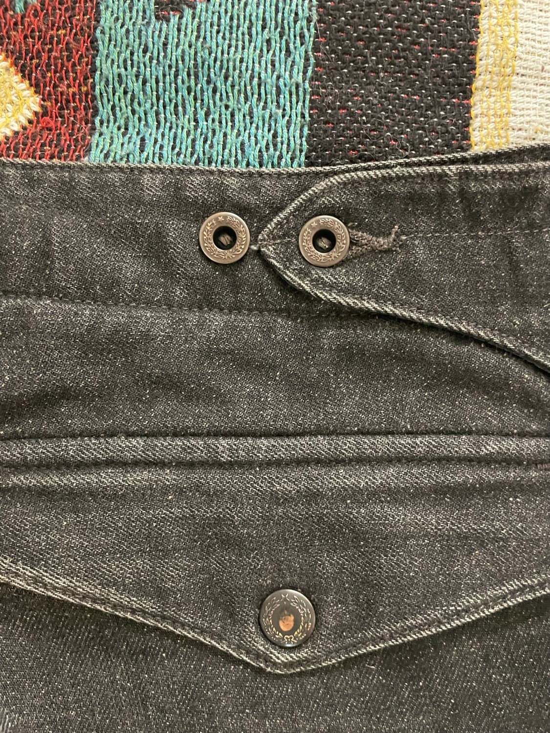 RRL 블랙 워크 스트레이트 레그 진(32x32) 상품이미지8