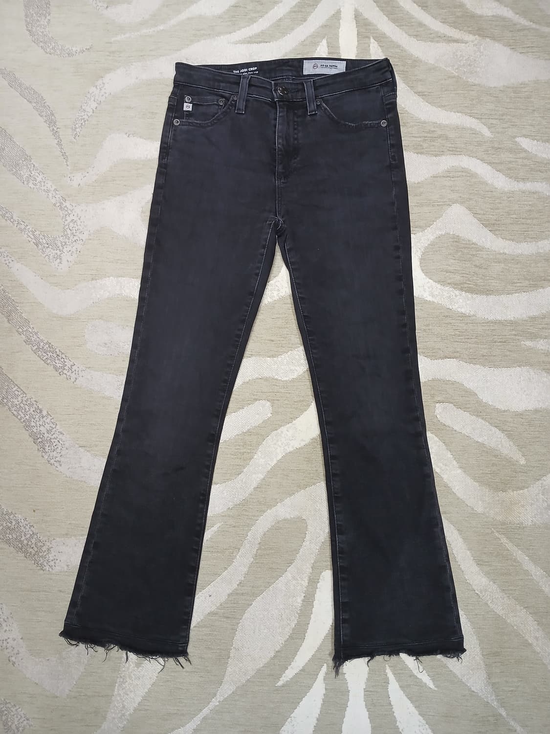 에이지 진 더 조디 크롭 블랙진  ag- ed denim 상품이미지1