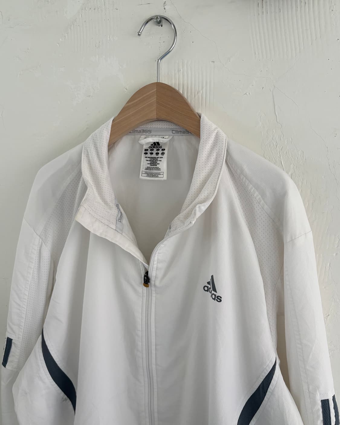 Adidas 아디다스 00’s 오리지널 화이트컬러 배색 바람막이 자켓 상품이미지3