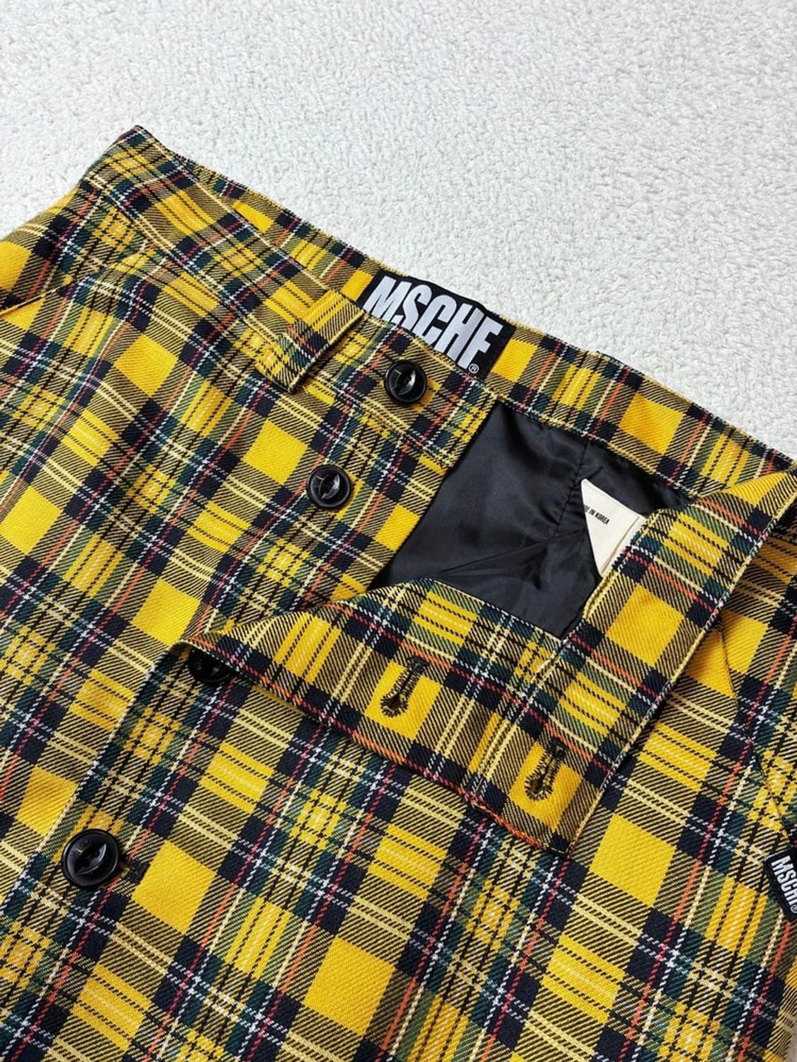 미스치프 MSCHF 타탄체크 버튼업 미니 스커트 PN7417 상품이미지4