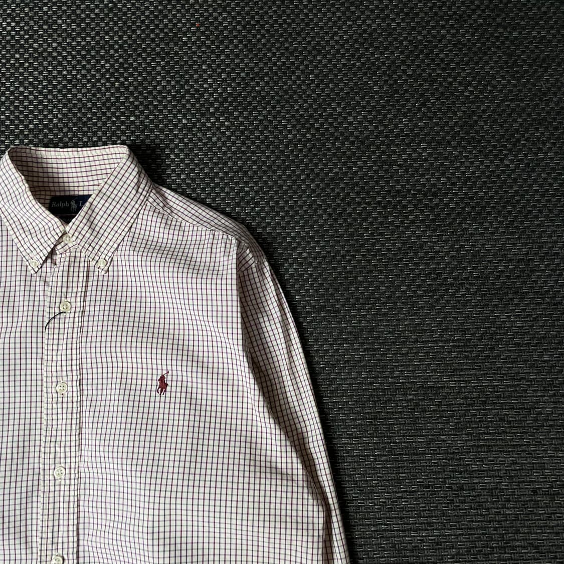 폴로랄프로렌 퍼플 핑크 그린 멀티배색 체크 긴팔 셔츠 클래식핏 16 상품이미지3