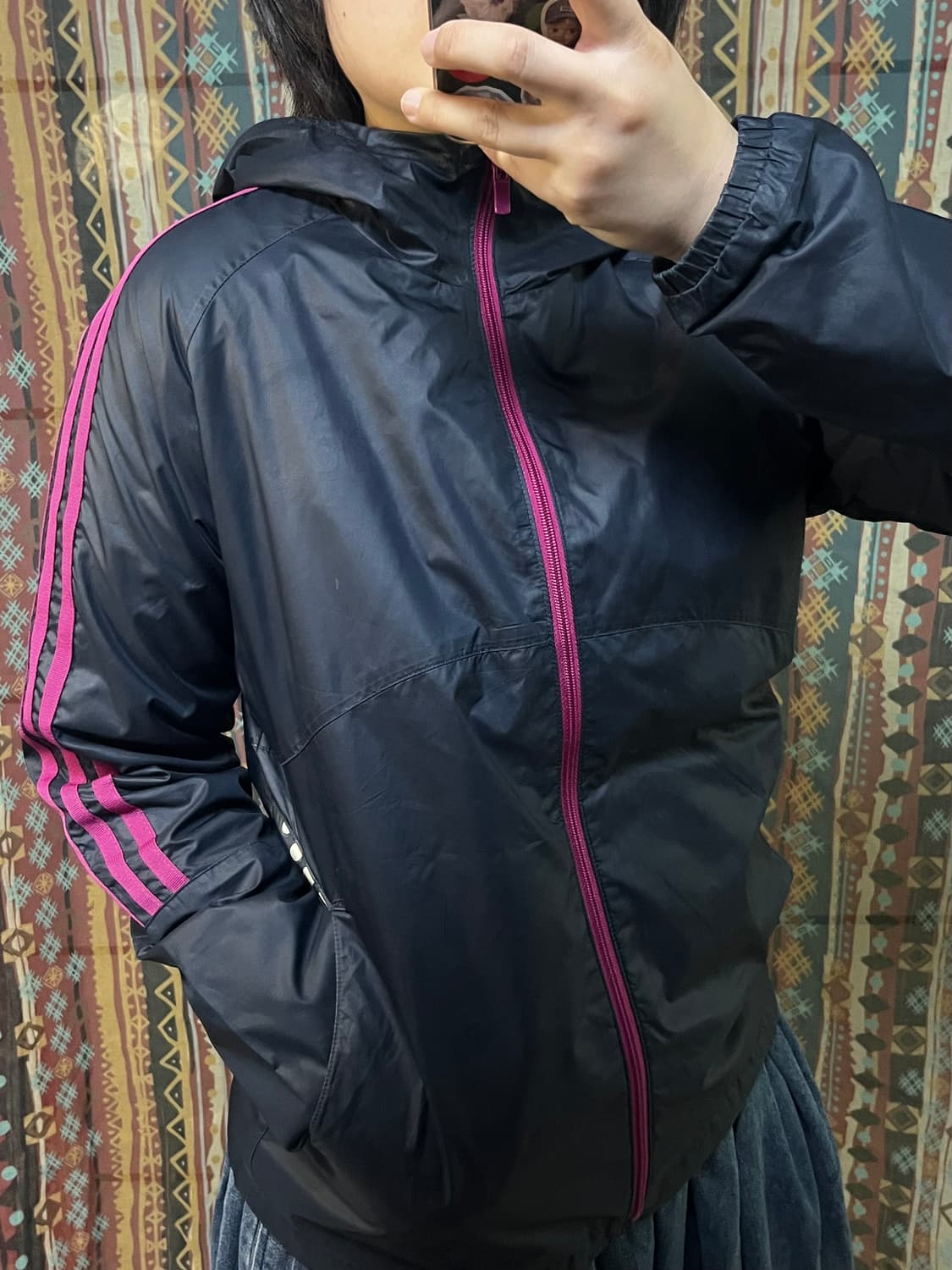 Adidas 도트 바람막이 자켓 상품이미지6