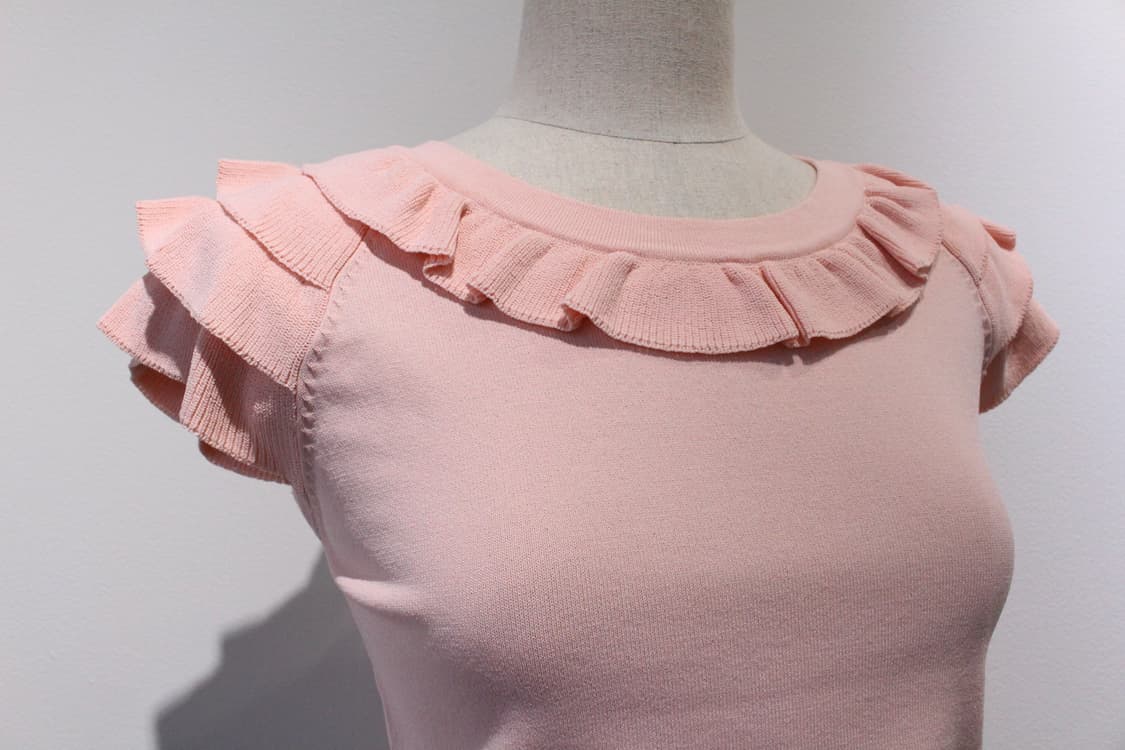 양산형 로리타 러블리 히메갸루 라떼갸루 로걀 바비깔 딸기 러플 니트 상품이미지3