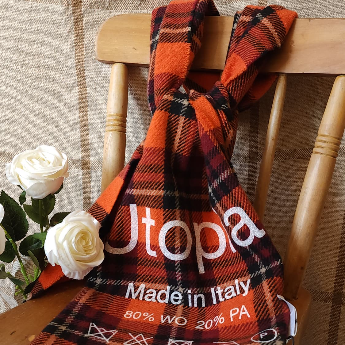 솔리드옴므 유토피아 체크울 빅 머플러 목도리 우영미 상품이미지3