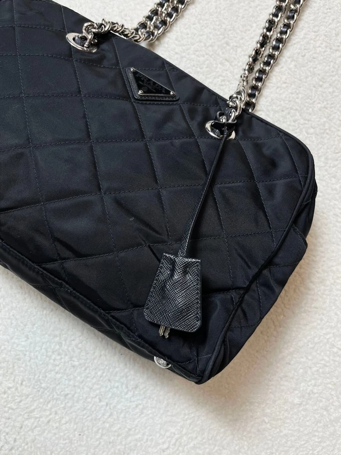 프라다 PRADA 포코노 나일론 퀼팅 체인 숄더백 A1666 상품이미지2