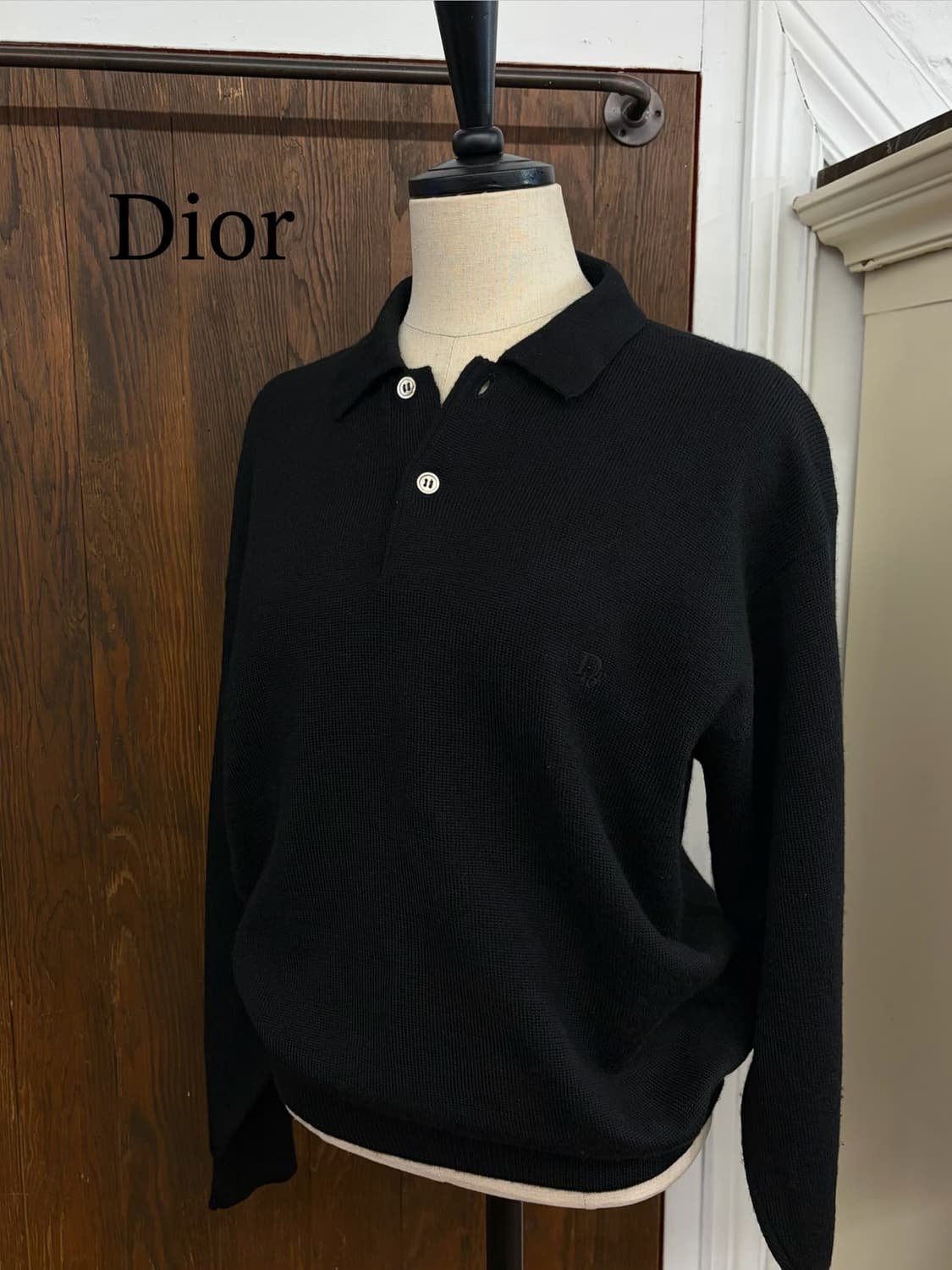 크리스찬디올 정품 블랙 카라니트 상품이미지1