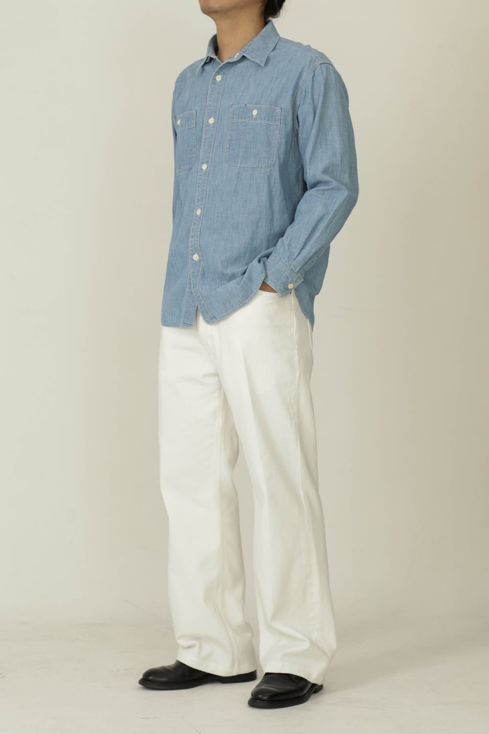 TAILLE 타일레 데님 트라우저 화이트 (3사이즈-32,33사이즈) 상품이미지4