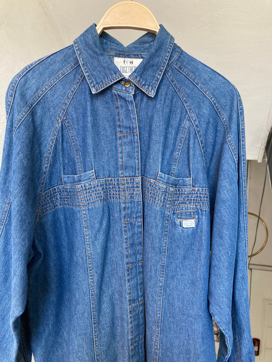 빈티지 포켓 데님 셔츠 상품이미지2