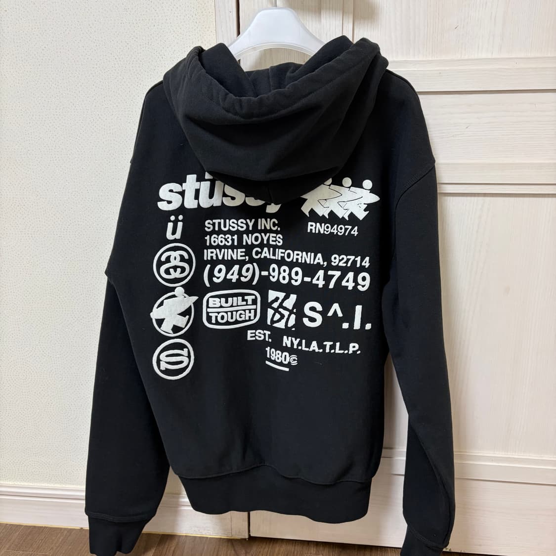 스투시 dna 후드집업 블랙 M 상품이미지2