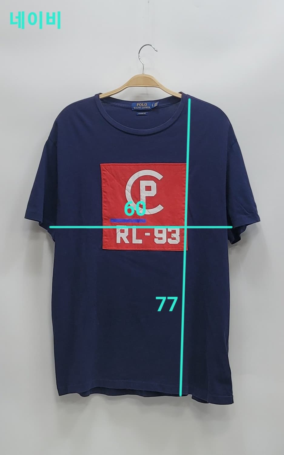 POLO 폴로 랄프로렌 CP-93 아카이브 반팔 셔츠 / 남 L 네이비
 상품이미지8