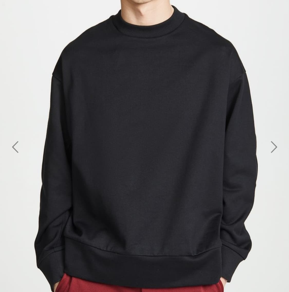 Y-3 아디다스 요지 야마모토 오버사이즈 백로고 크루넥 스웻셔츠블랙XXL 상품이미지10