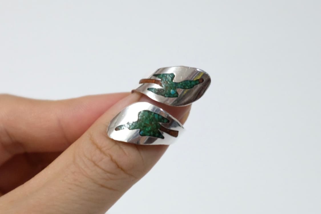 60s Navajo DJN Thunderbird Ring 나바호 링 상품이미지6