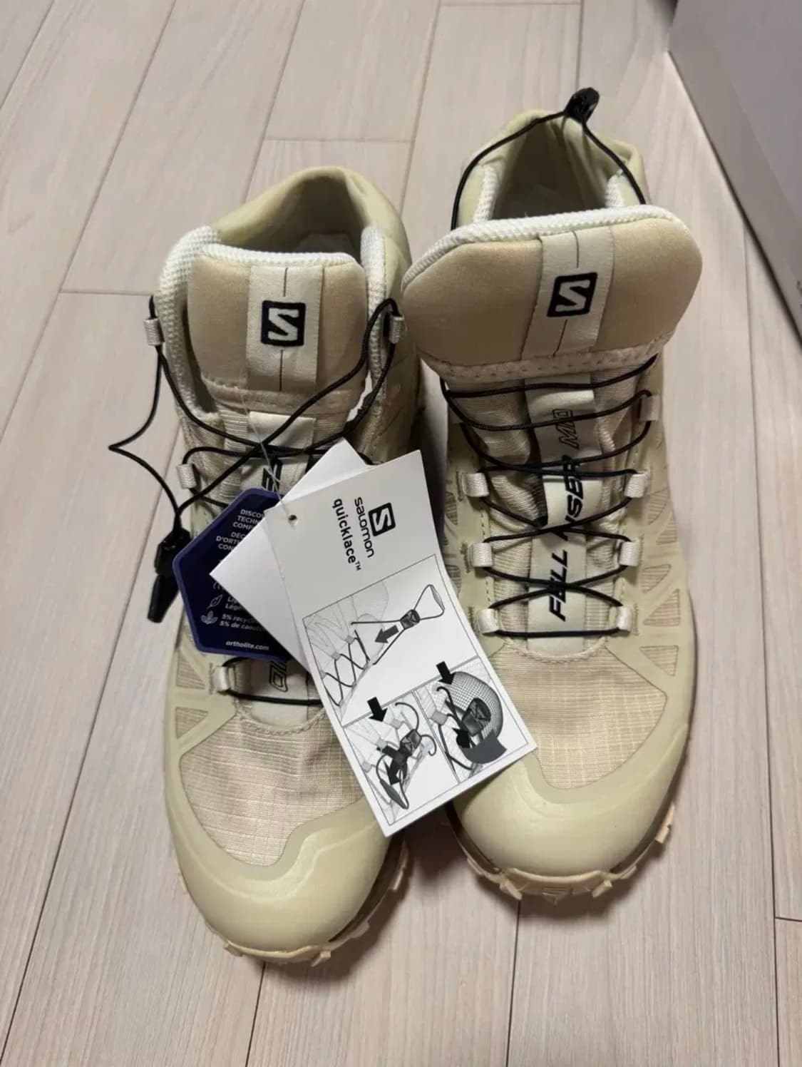 살로몬 x GR10K 펠 레이저 미드 블리치드 샌드 판매합니다(270) 상품이미지1