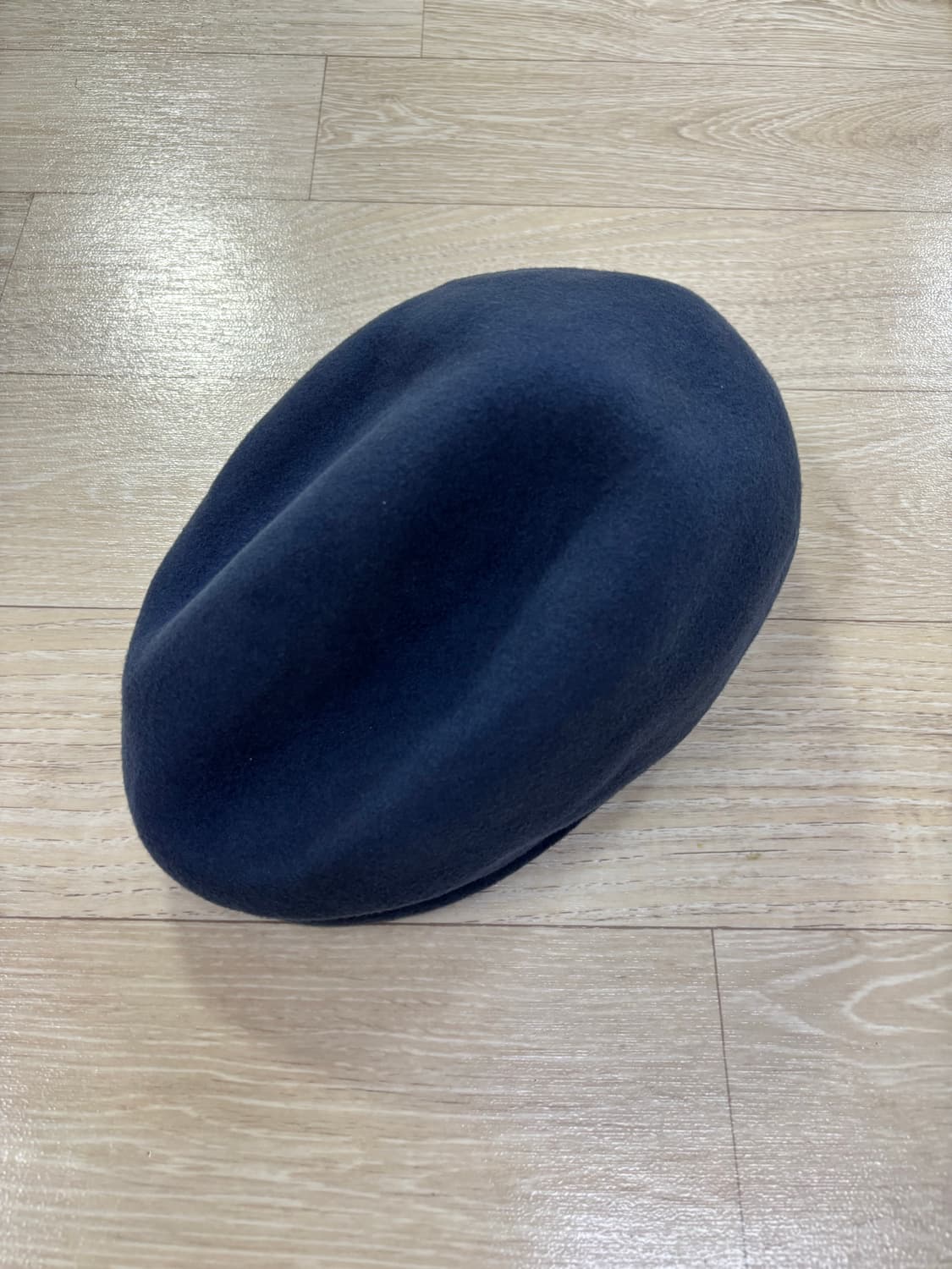 꼼데가르송 셔츠 백 로고 울 펠트 캡 블루 상품이미지3